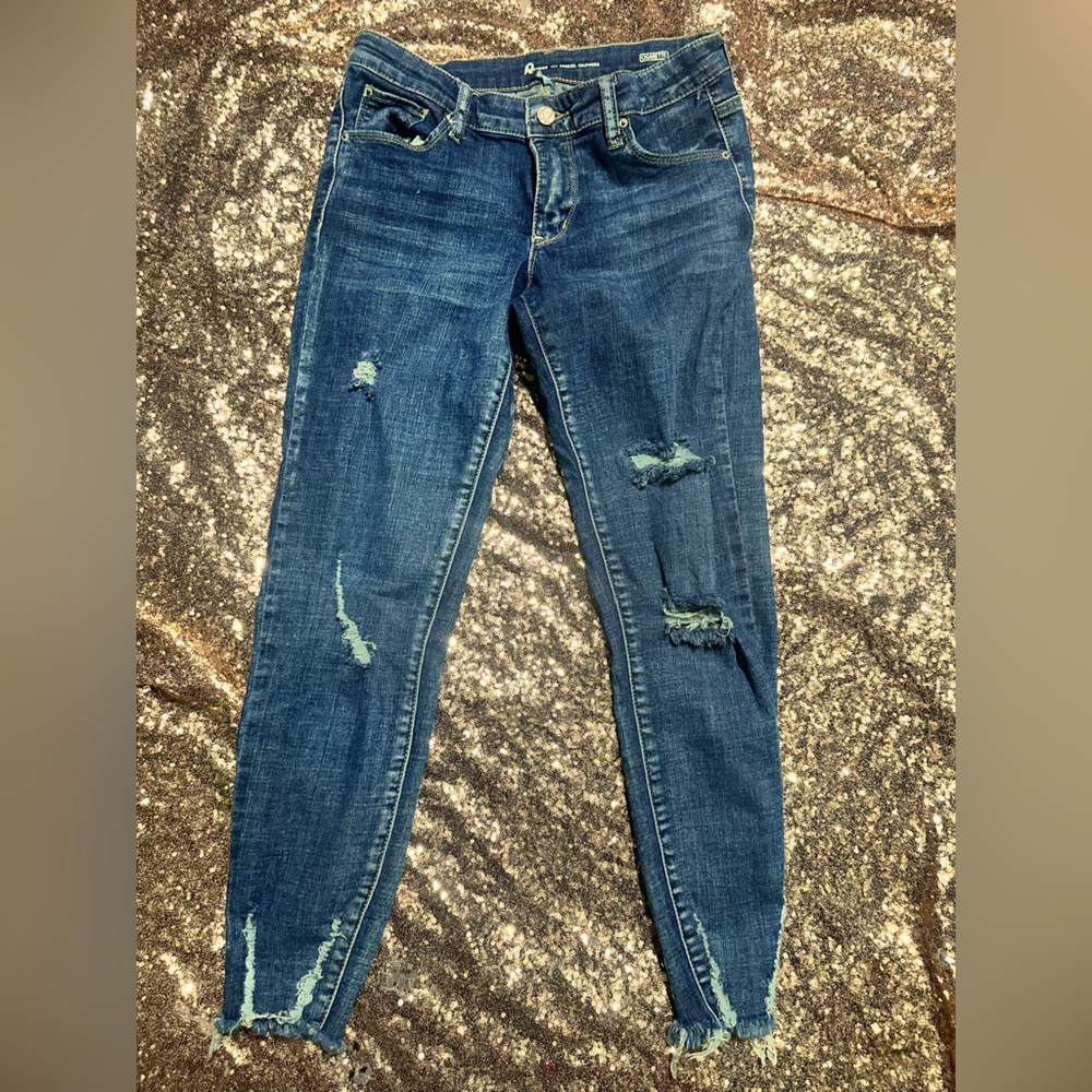 Juniors 5/27 A2 Jeans medium dark ankle length skinny Black Friday only price🖤